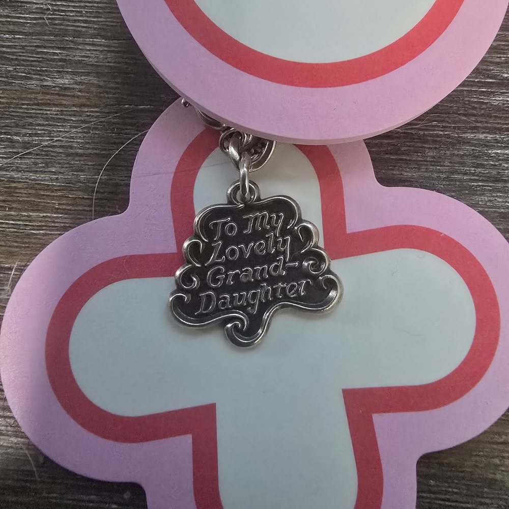 James Avery Retired Silver Granddaughter Charm Pendant